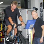Steve Hogg during a bike fit Steve Hogg during a bike fit